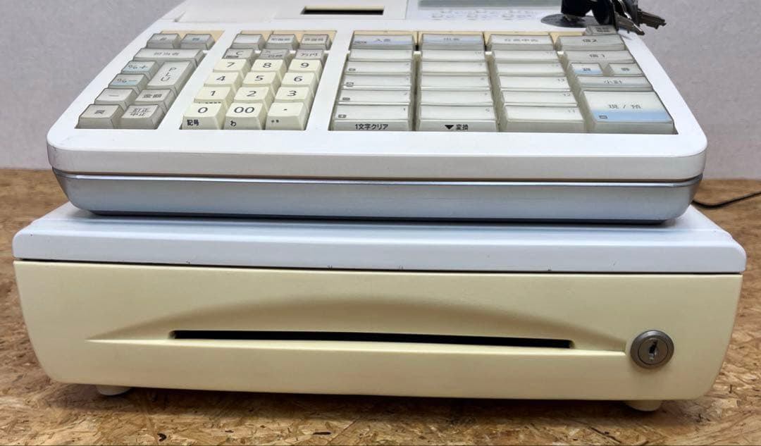 [送料無料　美品]CASIO TE-2300 電子レジスター 15部門 説明書付