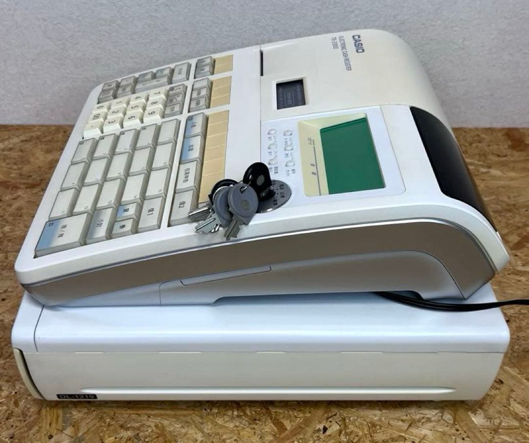 [送料無料　美品]CASIO TE-2300 電子レジスター 15部門 説明書付