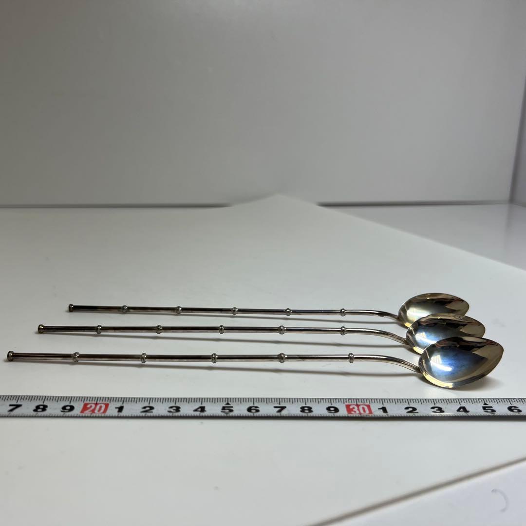 銀製 silver刻印 スプーン3本 28g 東キ8-0316①