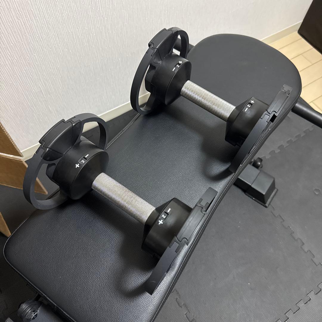 FLEXBELL　可変式ダンベル32kg×2、専用スタンド、インクラインベンチ
