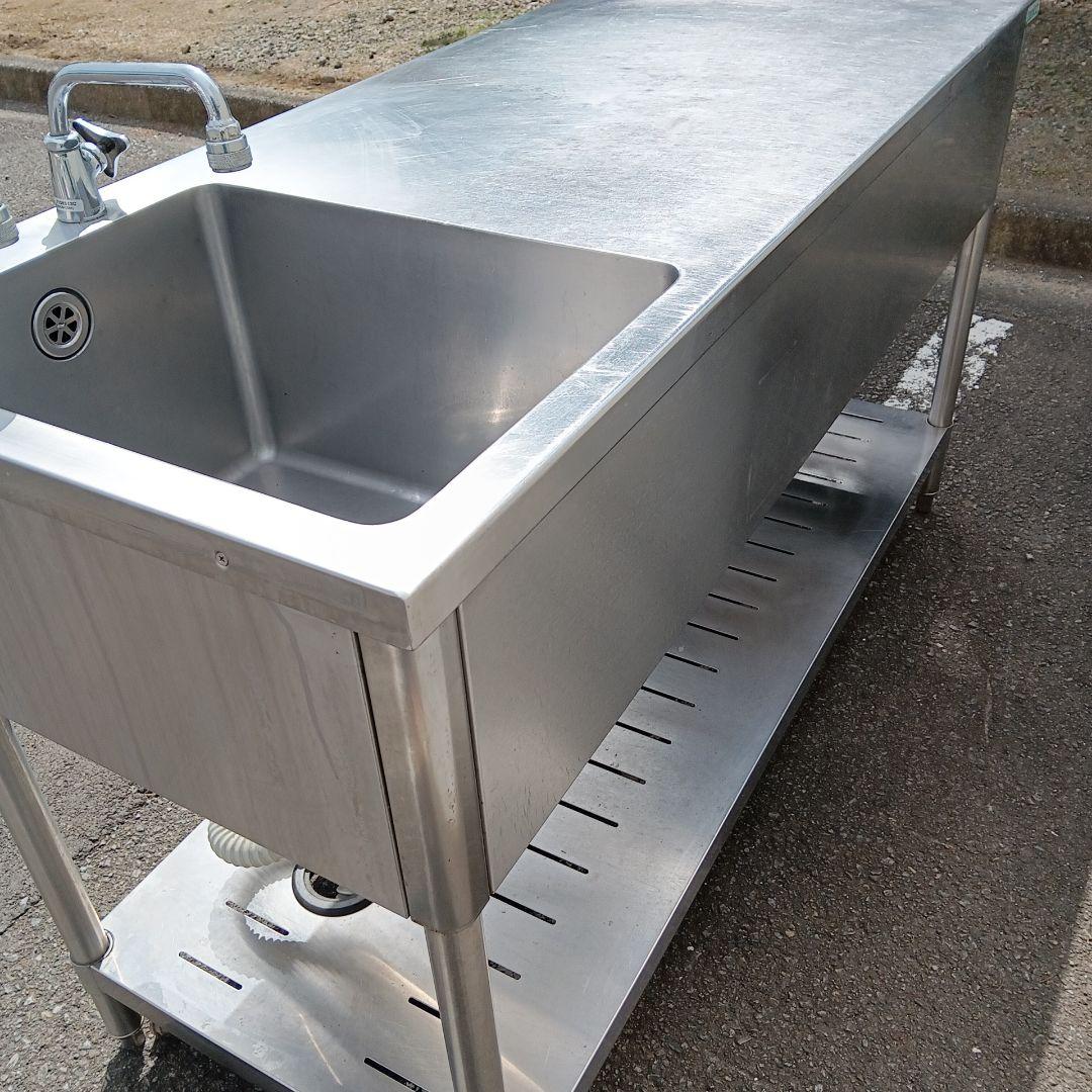 タニコー業務用1槽シンク水切付