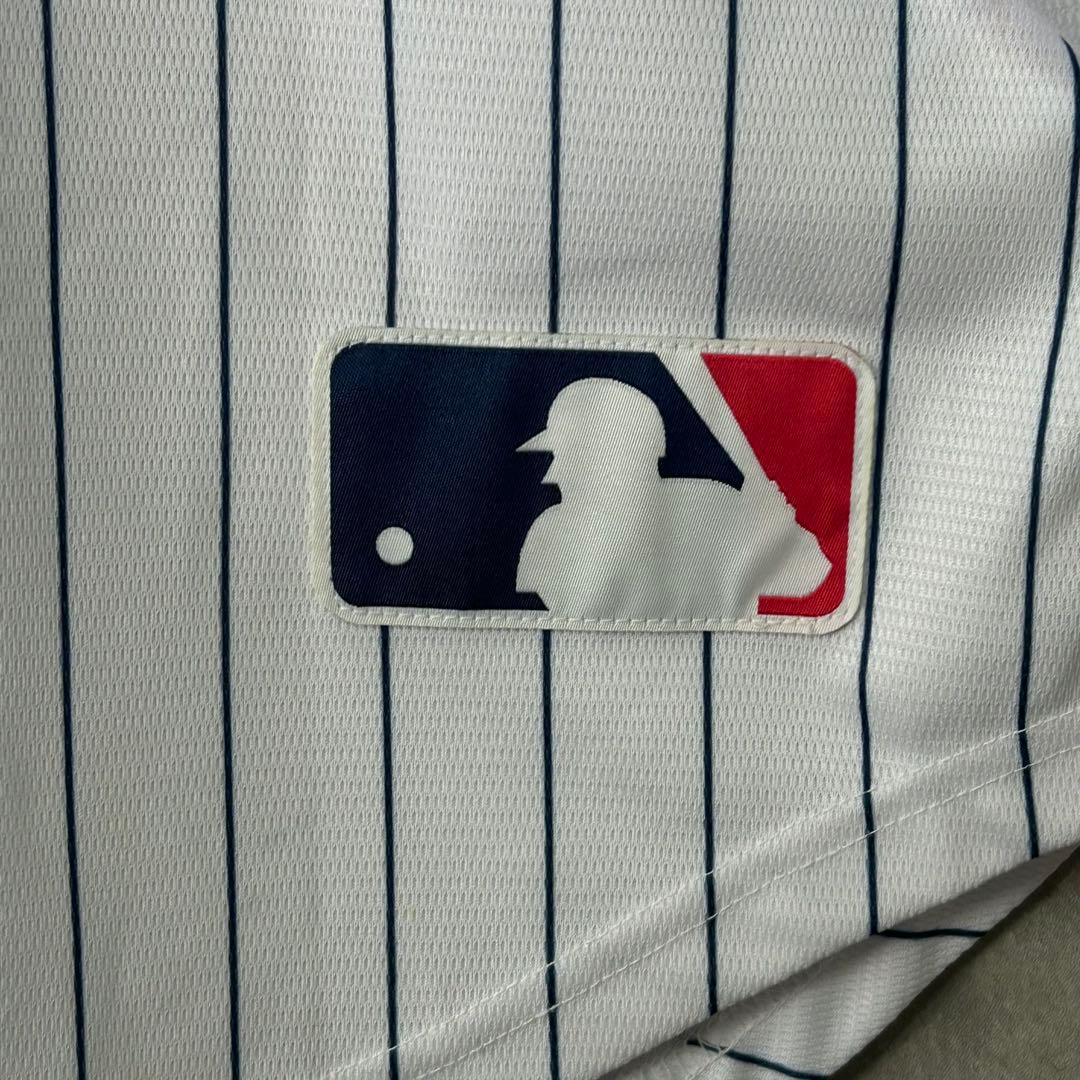 Fanatics ヤンキース ベースボールシャツ ストライプ XL 白