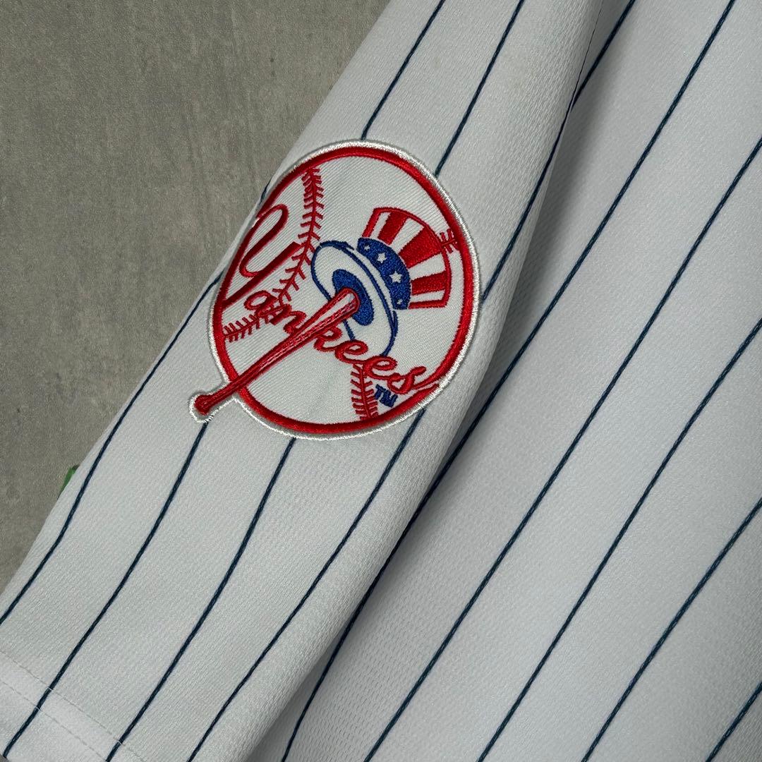 Fanatics ヤンキース ベースボールシャツ ストライプ XL 白