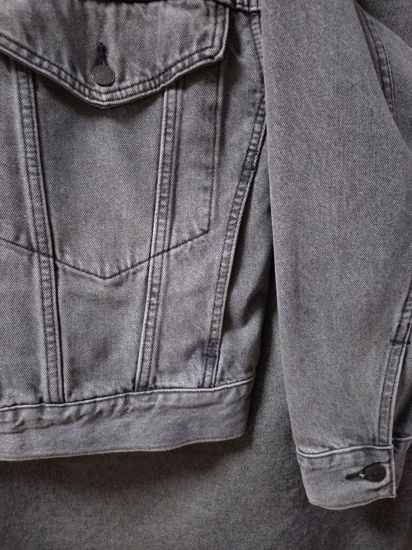 【シルエット良】LEVI'S PREMIUM トラッカー グレー BIG E S