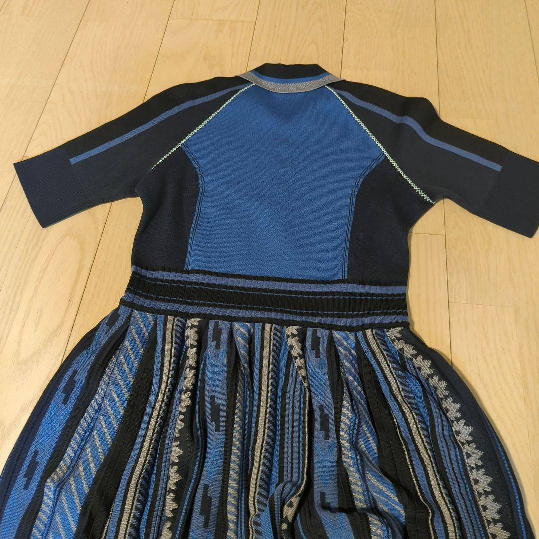 25fw　Geometric Pattern Knitted Dress