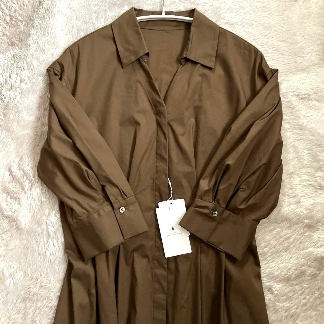 【ききみみ】GREEN LABEL RELAXING シャツ襟 ワンピース