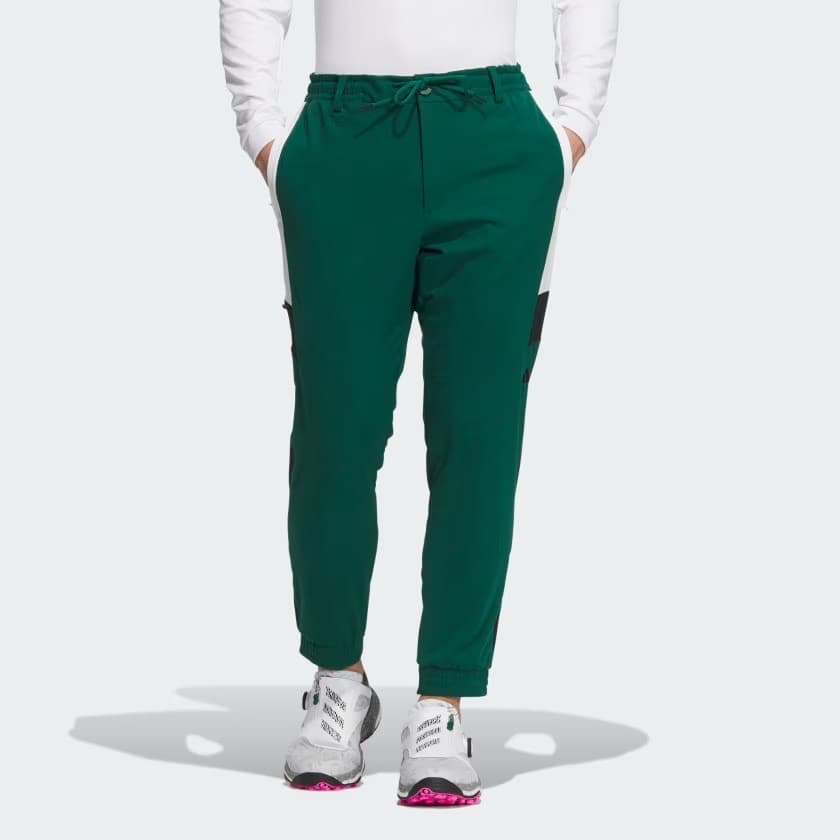 【92】秋冬 定価14,300円 アディダス ゴルフ ジョガーパンツ 緑