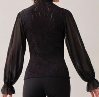 Chacott チャコットノーソーイングニット ダンストップス　ブラック　М