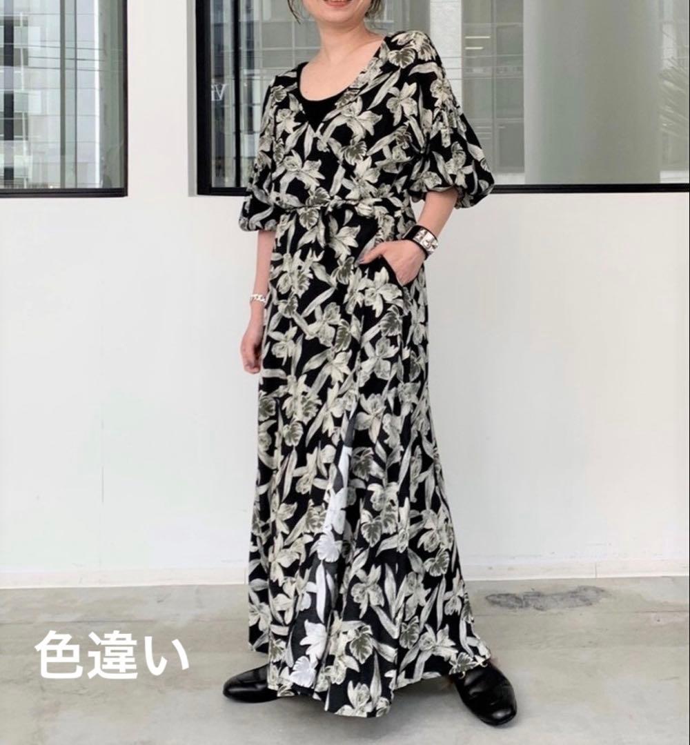 みほ様❣️37400円 L'Appartement フラワープリントラップドレス