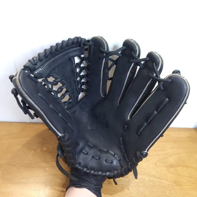 ミズノ 限定 ダイビングキャッチ 幾何学模様型押しレザー 外野用 軟式グローブ