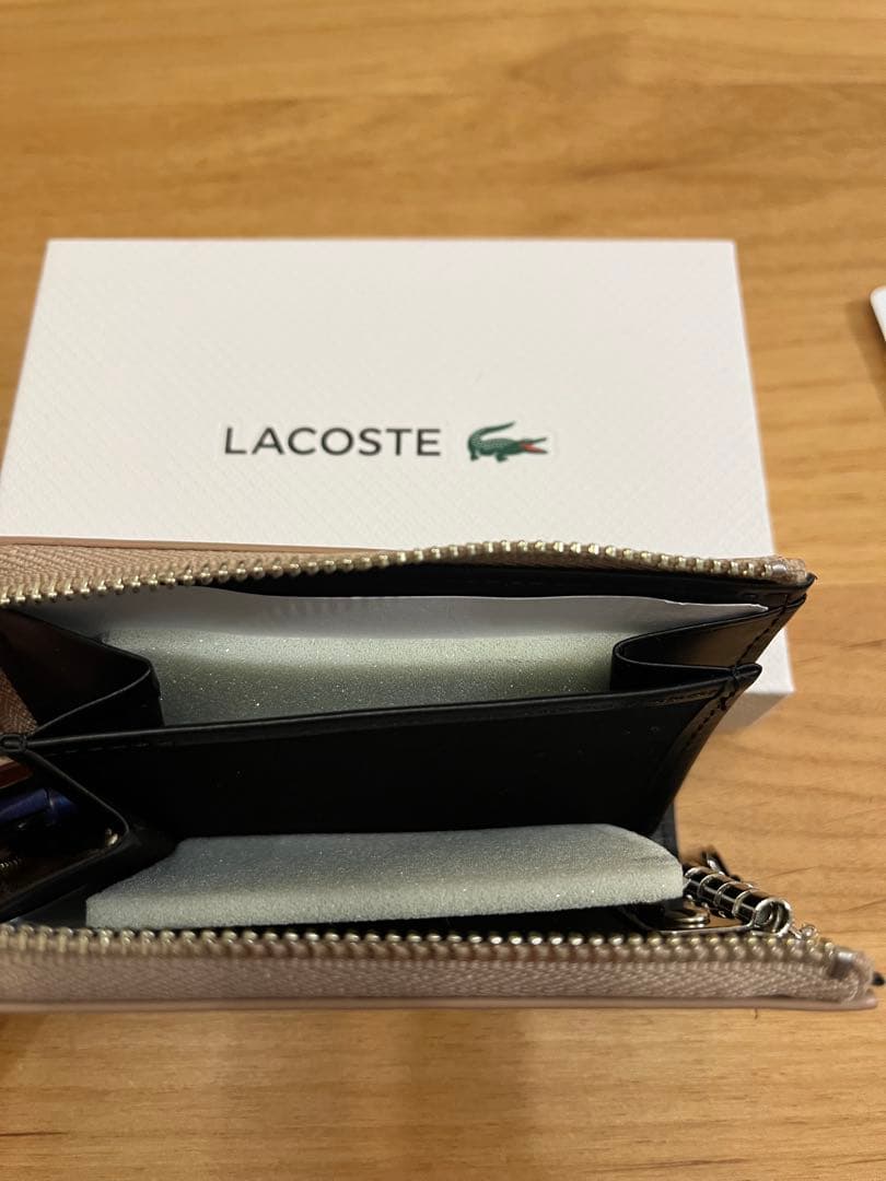 も*こ様 LACOSTE ラコステ キーケース NEW CROCO ジップウォレ