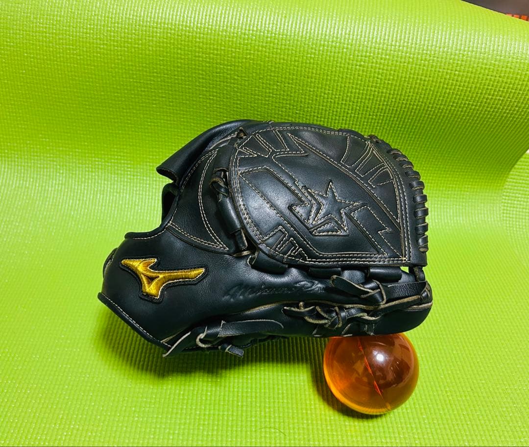 極上　日本製　HAGA JAPAN ミズノプロ 投手用 波賀工場製作　内野手