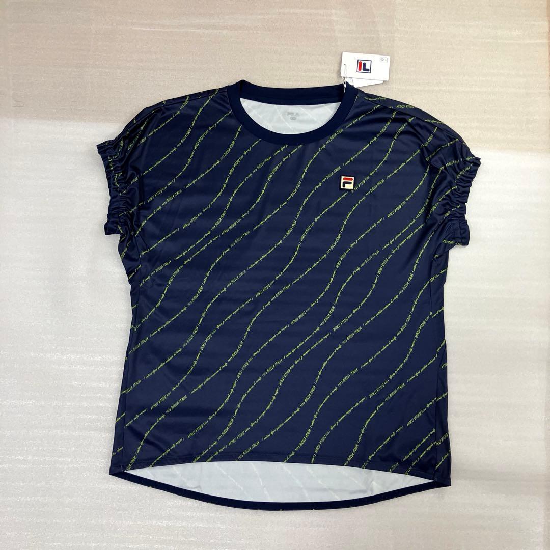 未使用　FILA フィラ　ゲームシャツ＆スコート　レディース　ネイビー　L