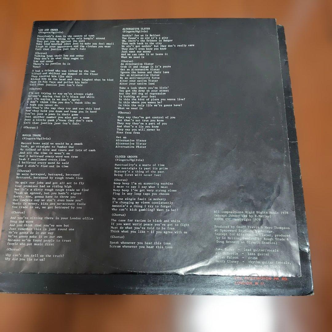 【LP】Stiff Little Fingers Inflammable〜