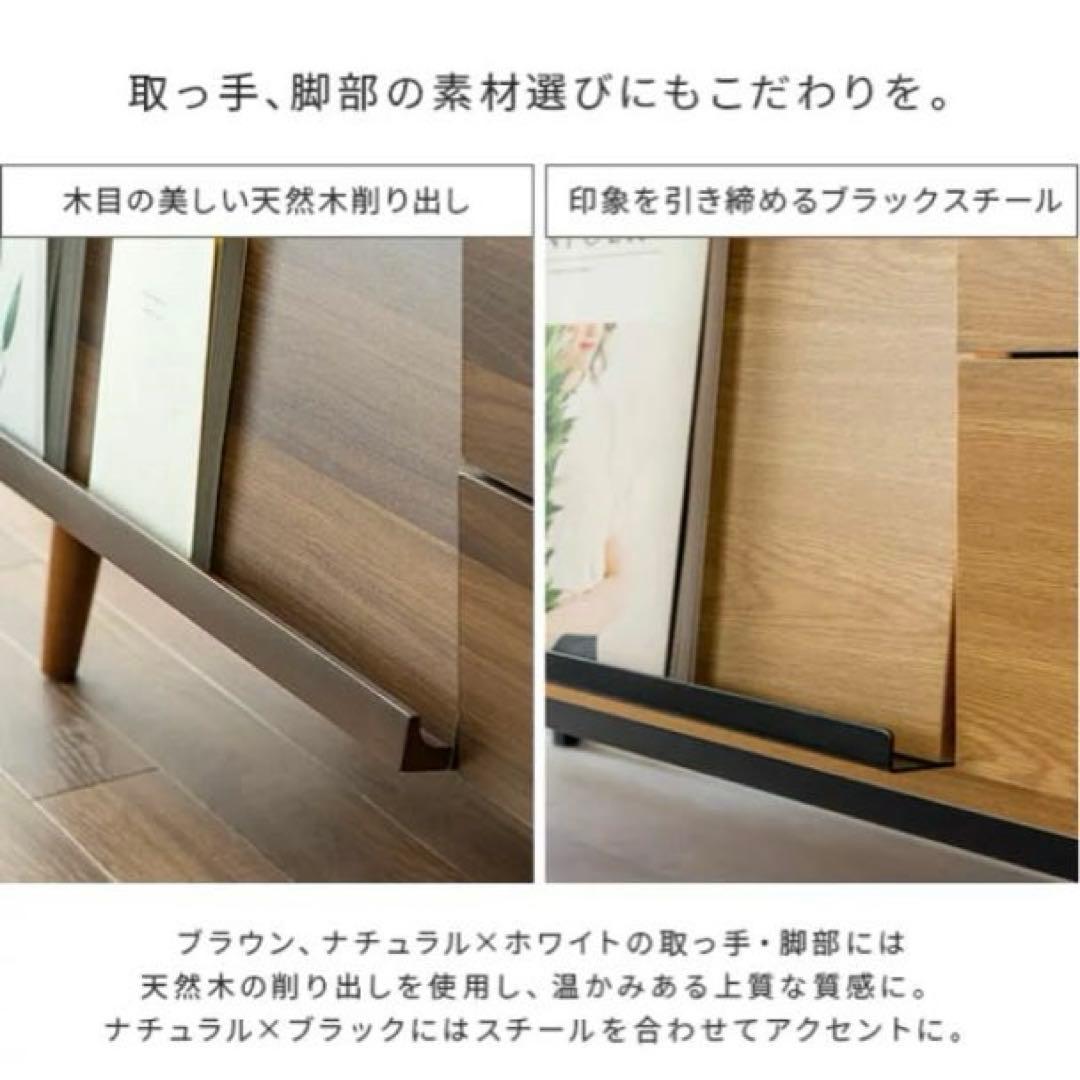 【定価半額以下】収納付き多目的テレビ台(ダークブラウン)