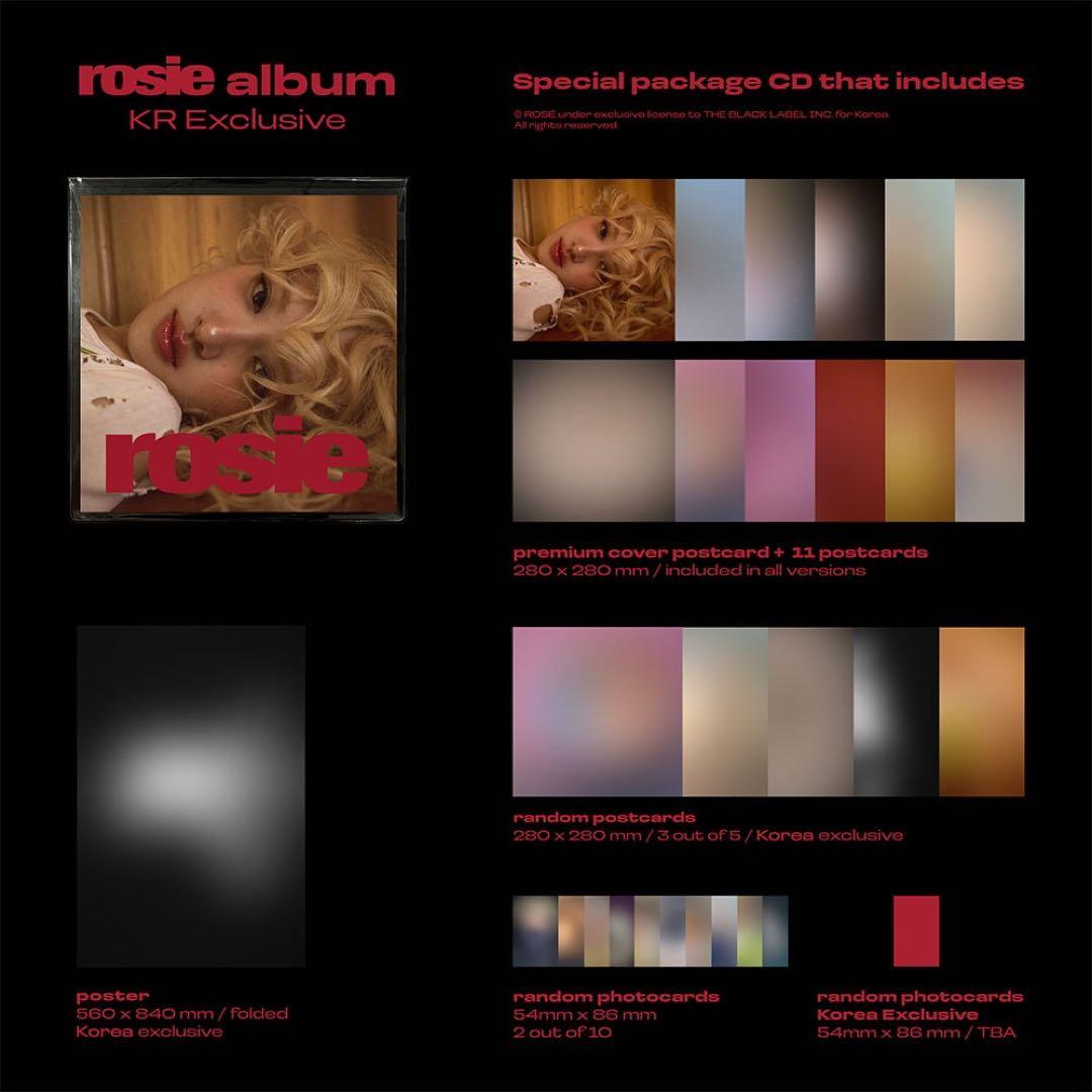 【新品未開封】BLACKPINK ロゼ rosie KR Retail　2種