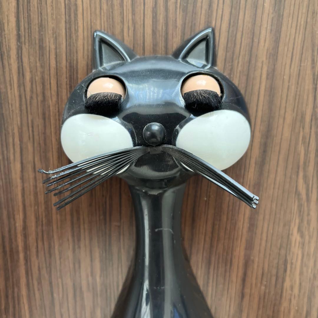 黒猫　アンティーク時計　尻尾なし