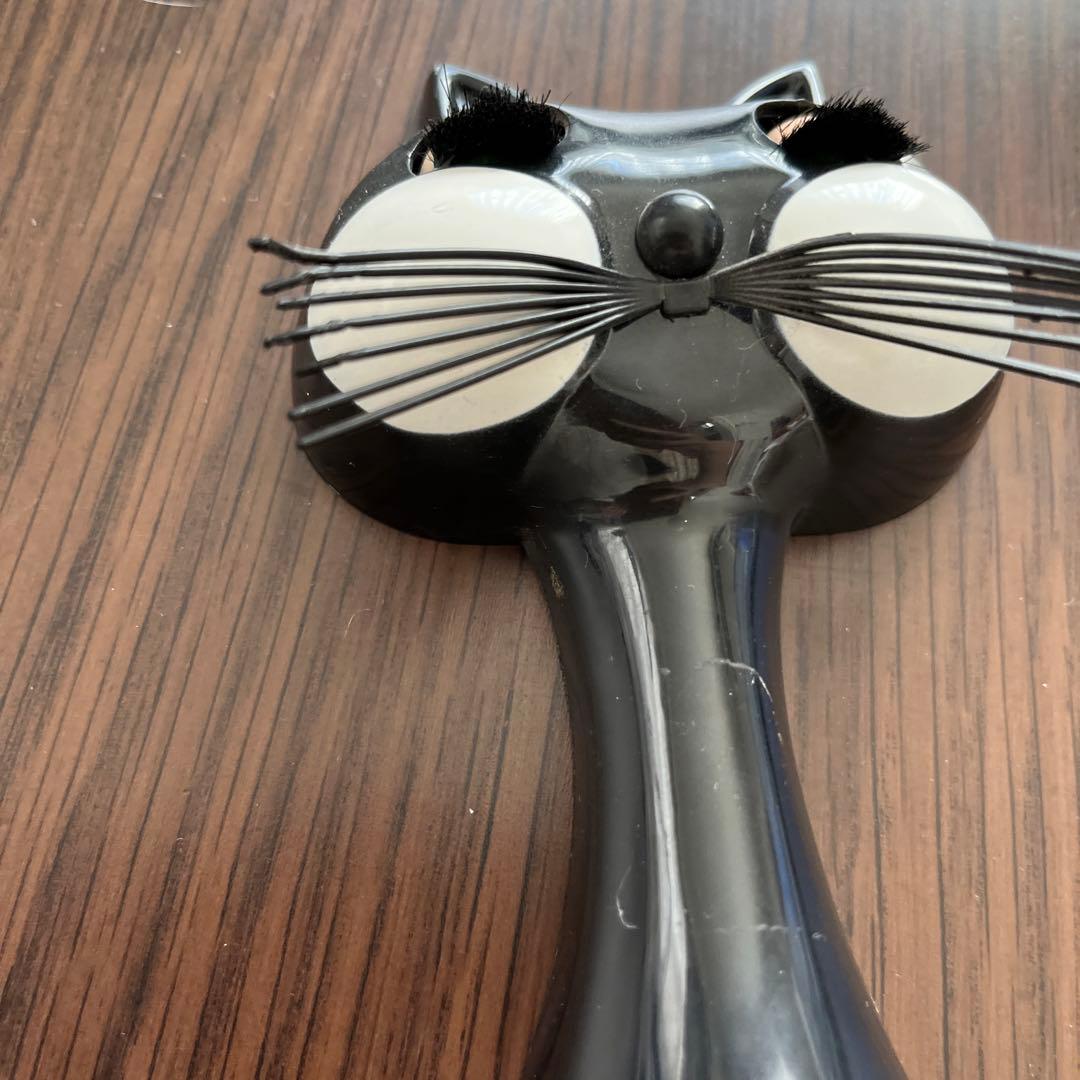 黒猫　アンティーク時計　尻尾なし