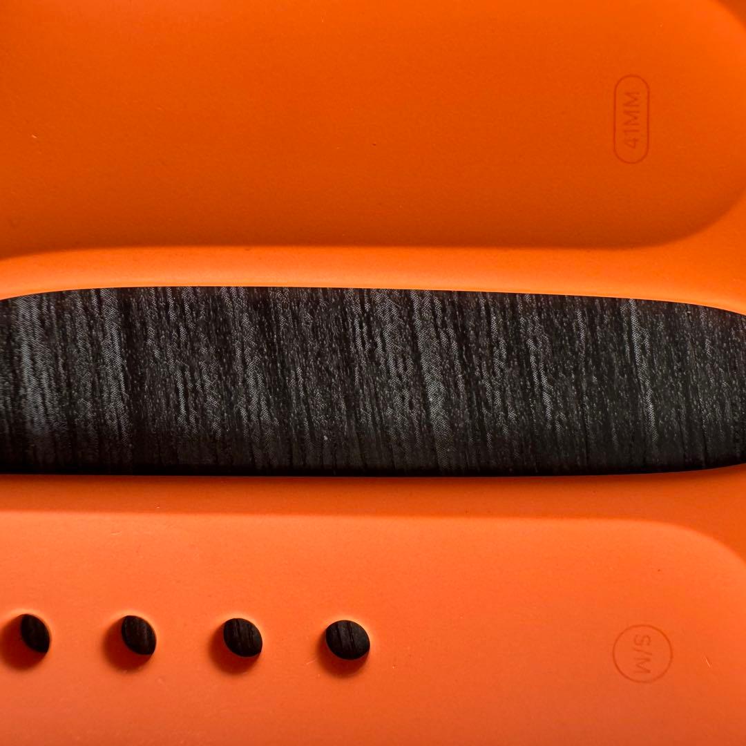 2898 Apple Watch エルメス　オレンジラバー　スポーツバンド