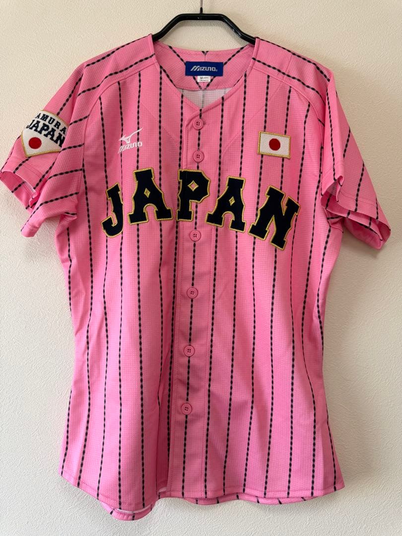 MIZUNO★レディースM★侍ジャパン★ユニフォーム★ピンク★WBC、刺繍、大谷