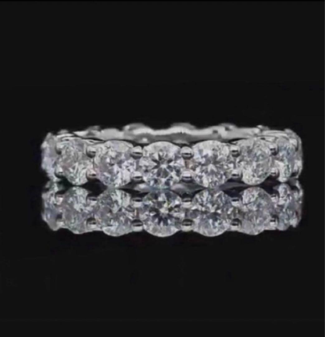 【新品】トータル7ct モアサナイト フルエタニティーリング 13号