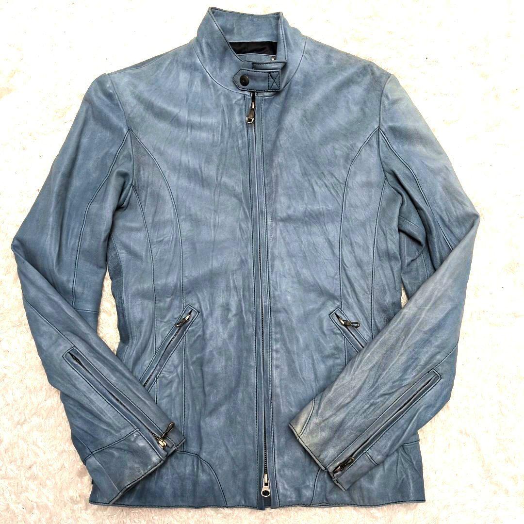 【希少色】5351 POUR LES HOMMES　ライダースジャケット　ラム