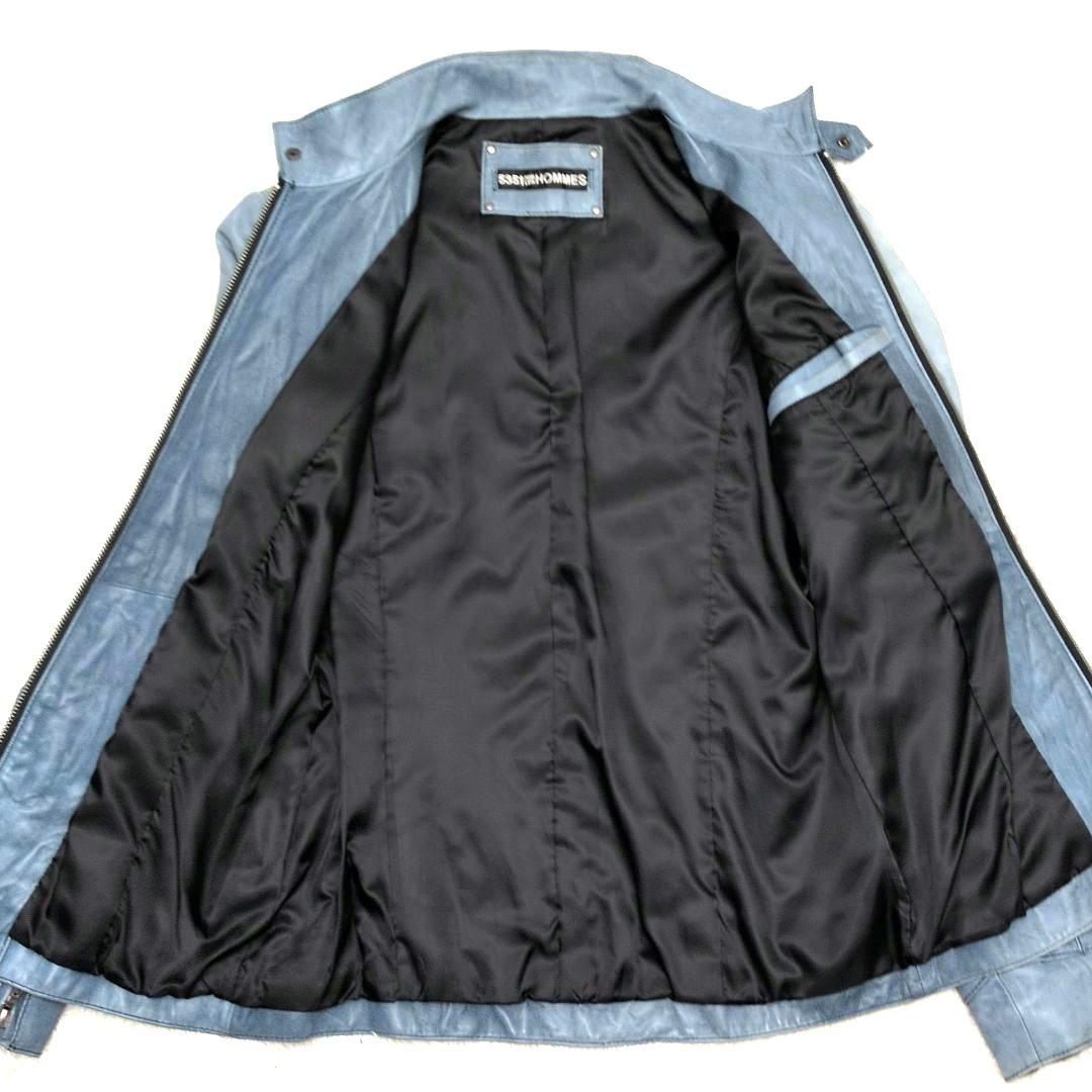 【希少色】5351 POUR LES HOMMES　ライダースジャケット　ラム