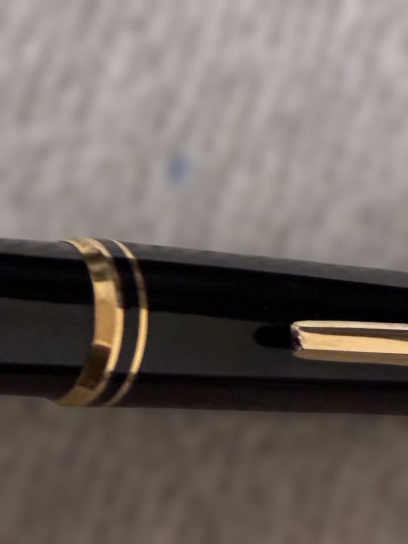 ◾️MONT BLANC モンブラン◾️ハンマートリガー式ボールペン◾️黒／金◾️