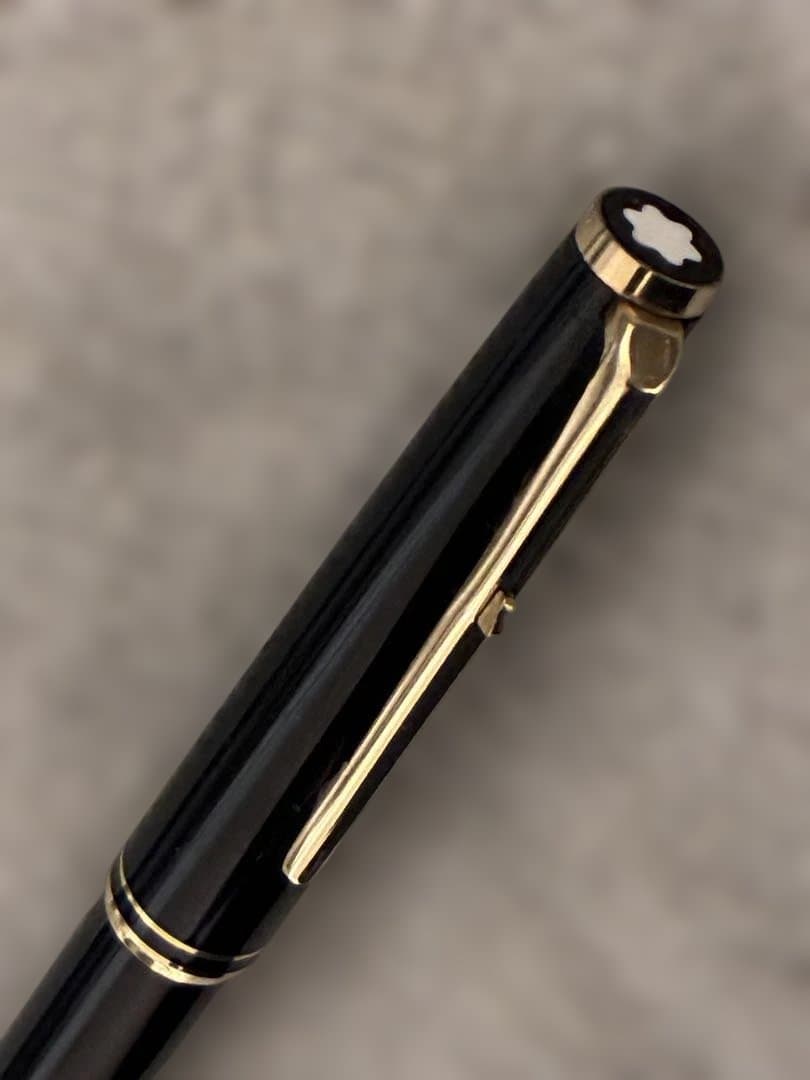 ◾️MONT BLANC モンブラン◾️ハンマートリガー式ボールペン◾️黒／金◾️