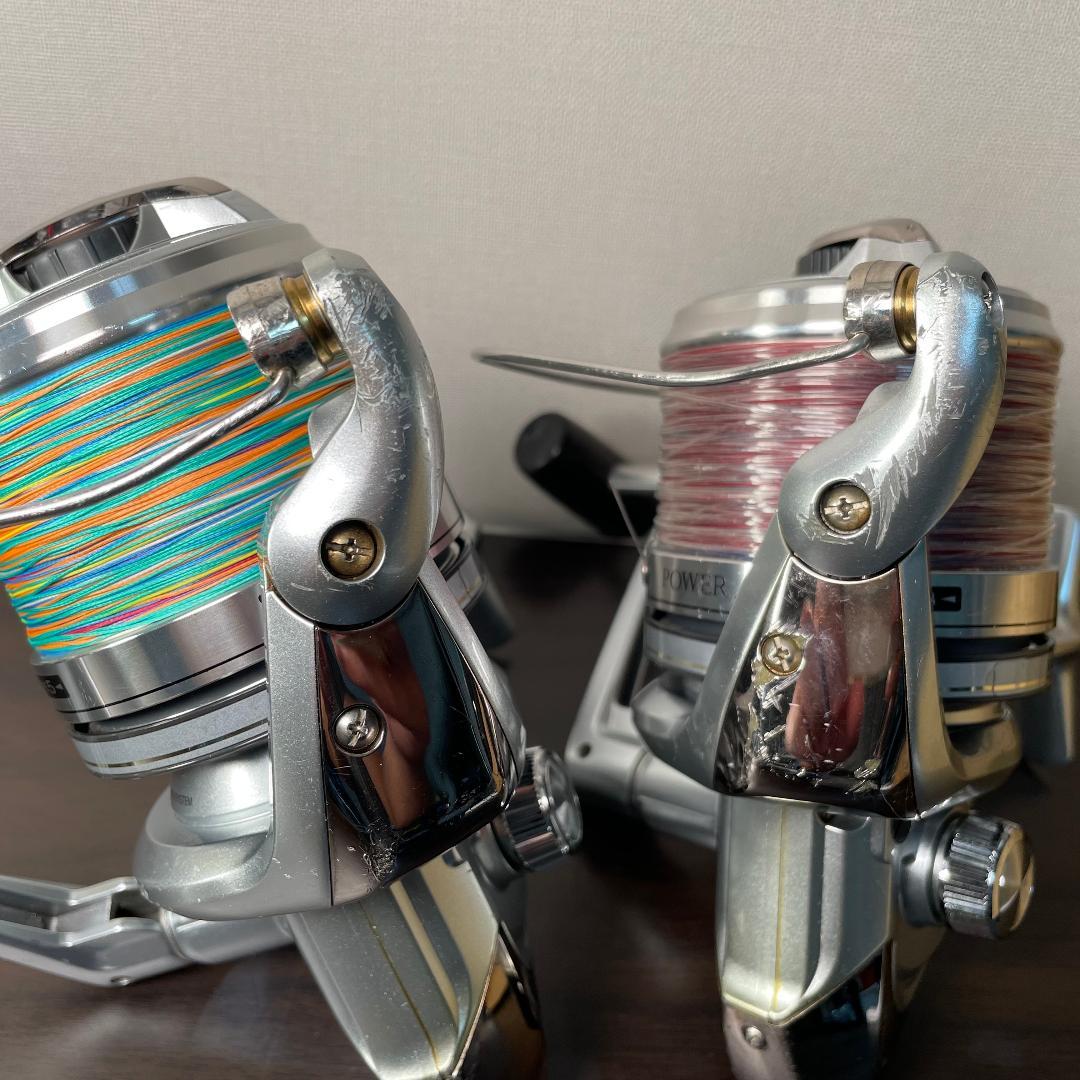 シマノ 03'パワーエアロ 4台 スプール8個セット