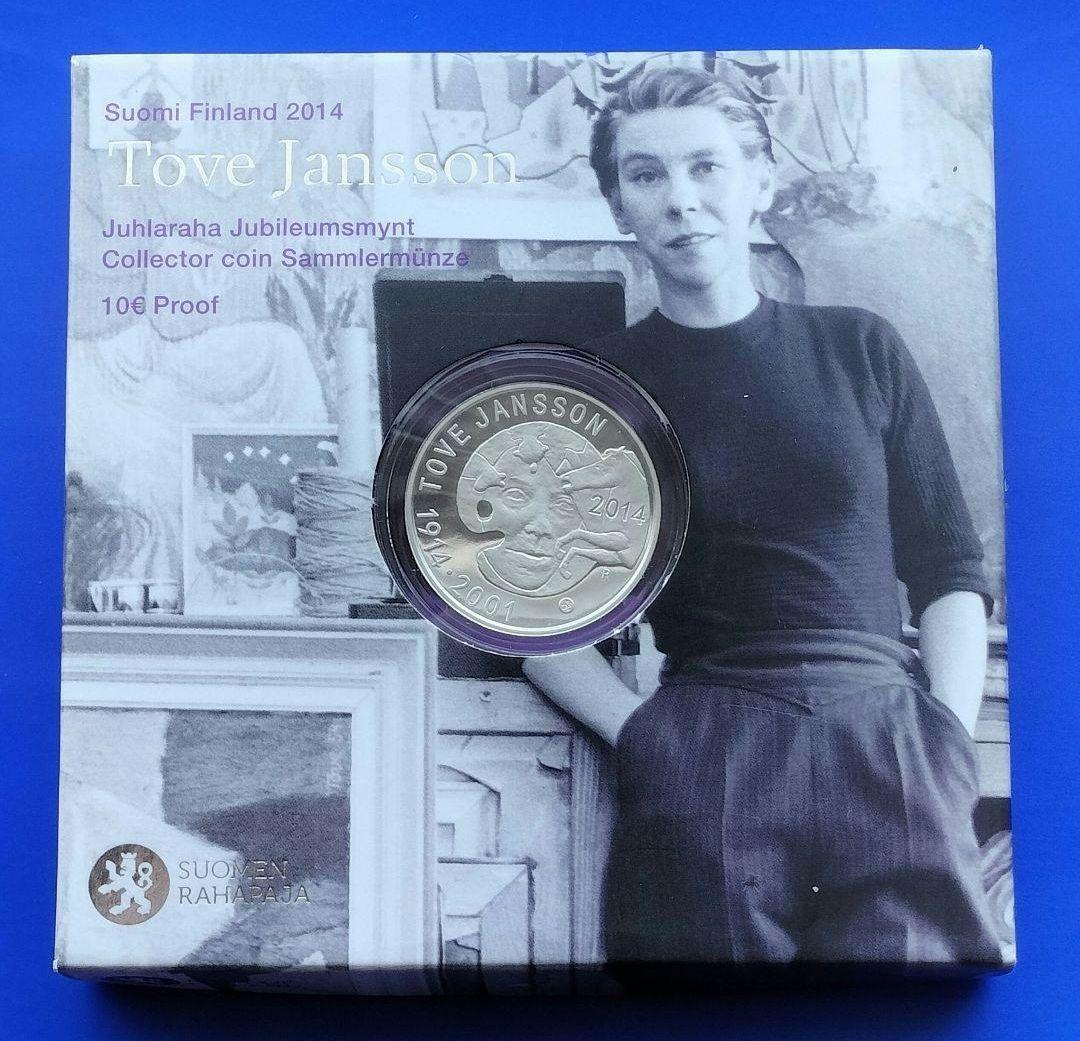 フィンランド　「ムーミン」トーベ・ヤンソン生誕100周年記念銀貨