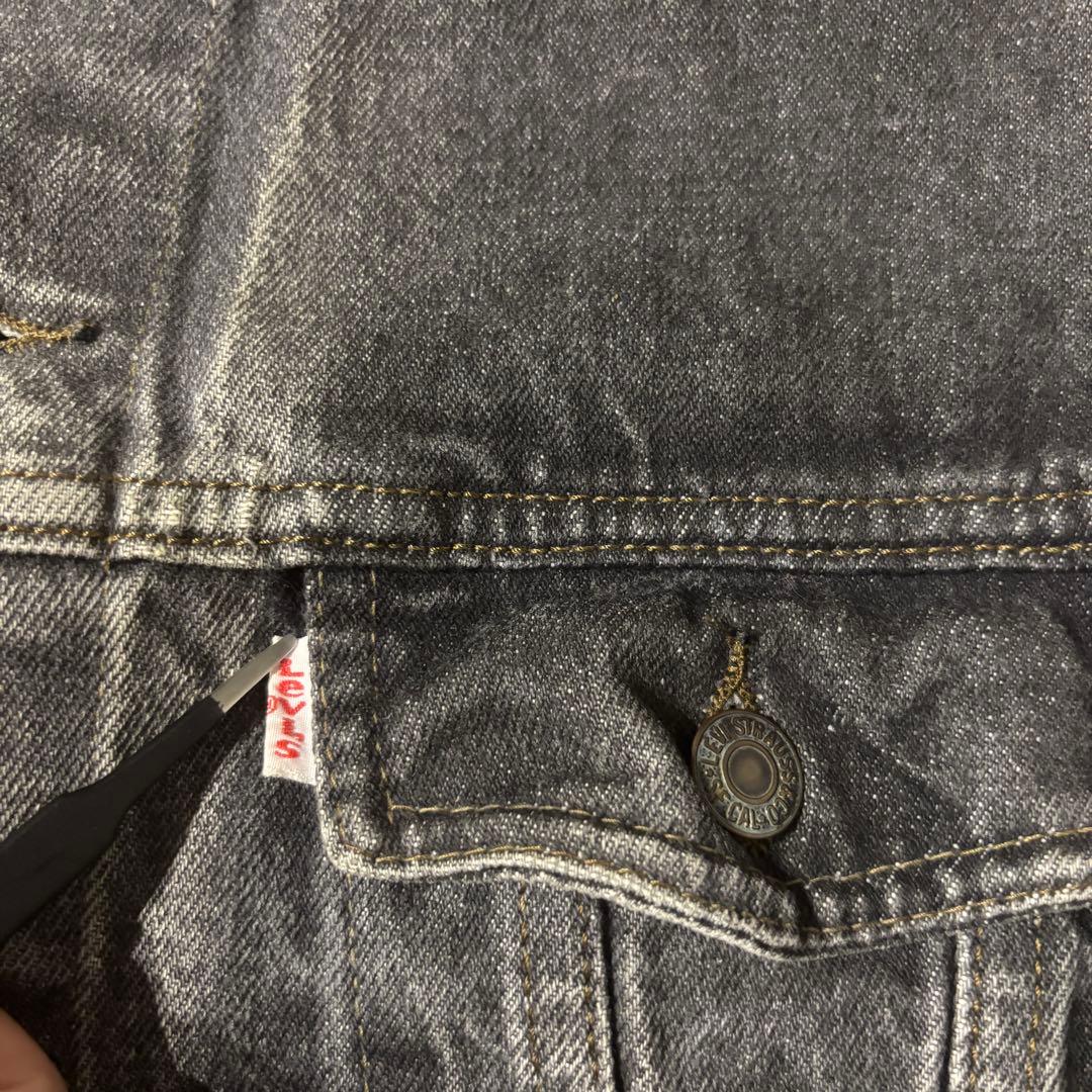 白タグ 英国製 Levi’s 70506 先染め黒 M#791