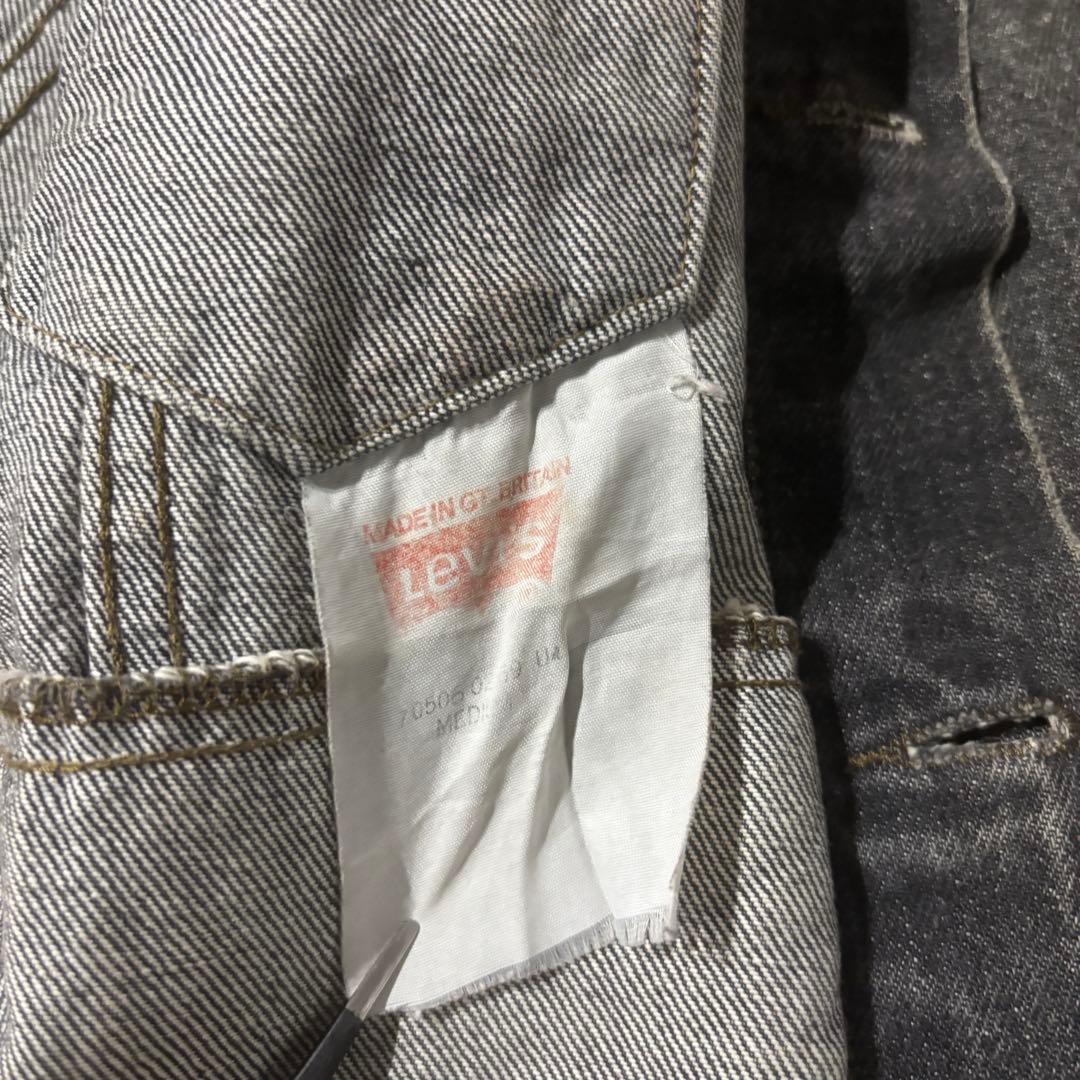 白タグ 英国製 Levi’s 70506 先染め黒 M#791