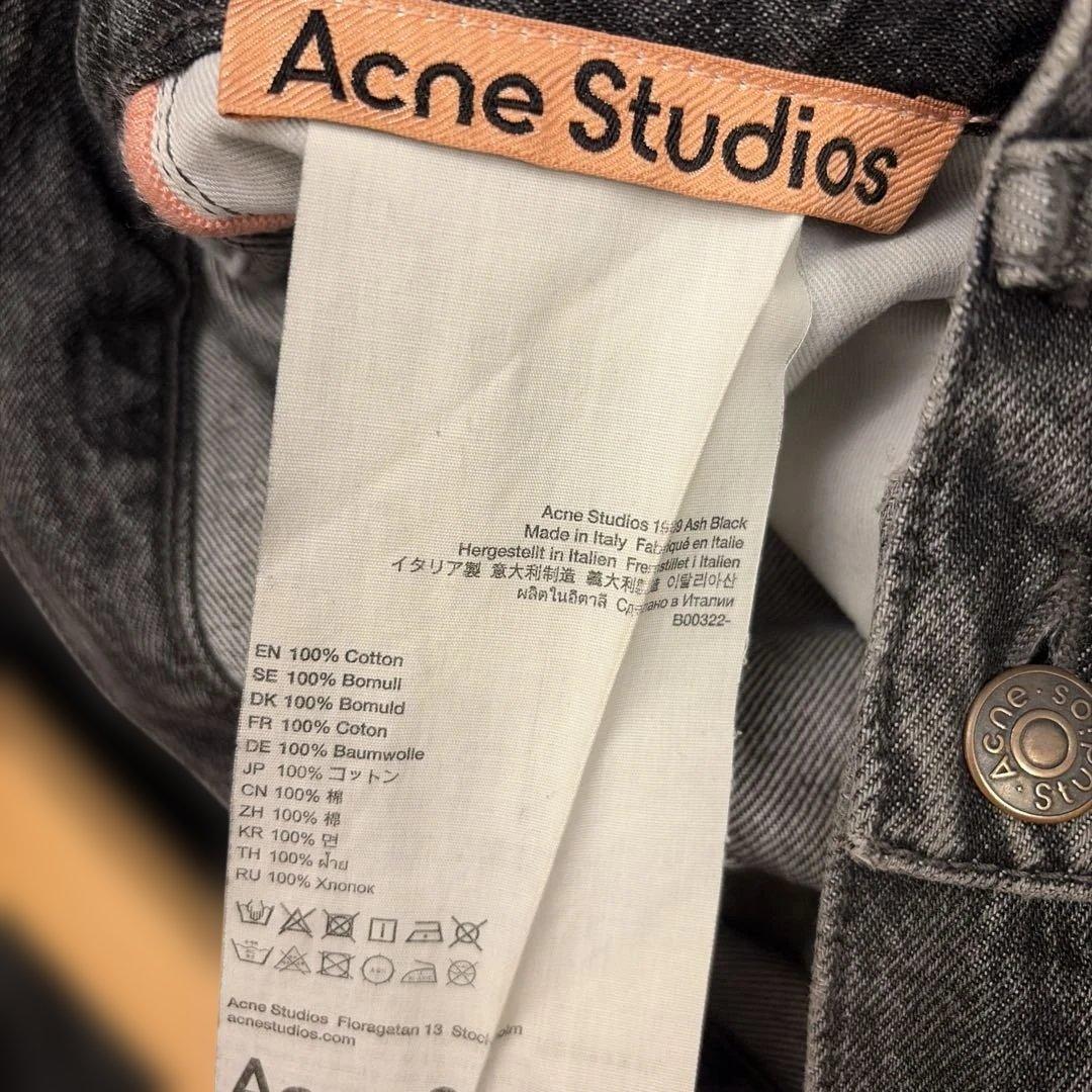 パンツ acne studios 1989 ash black 28/30