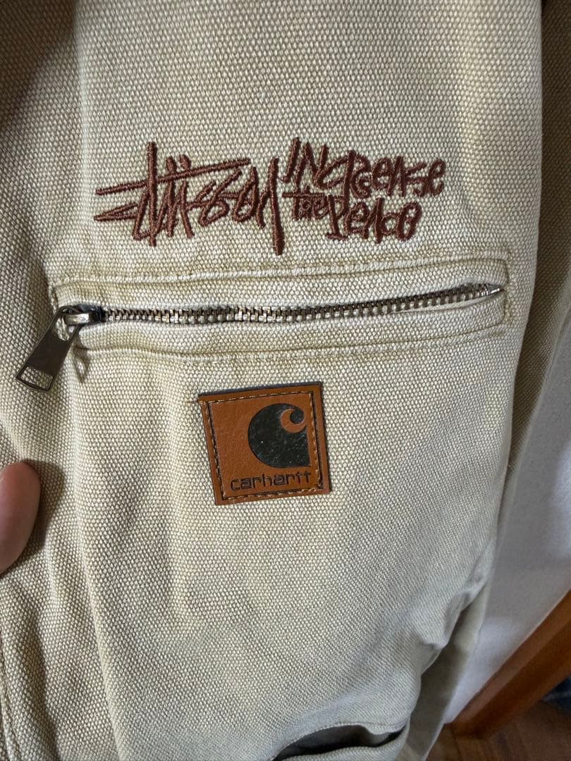 O*N様 Stussy × Carhartt コラボジャケット ベージュ