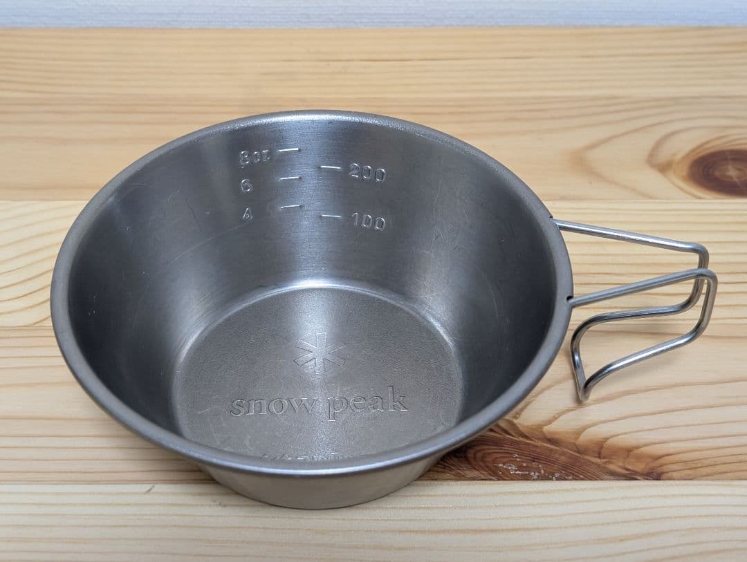 【美品】 peak チタンシェラカップ 4個セット スノーピーク