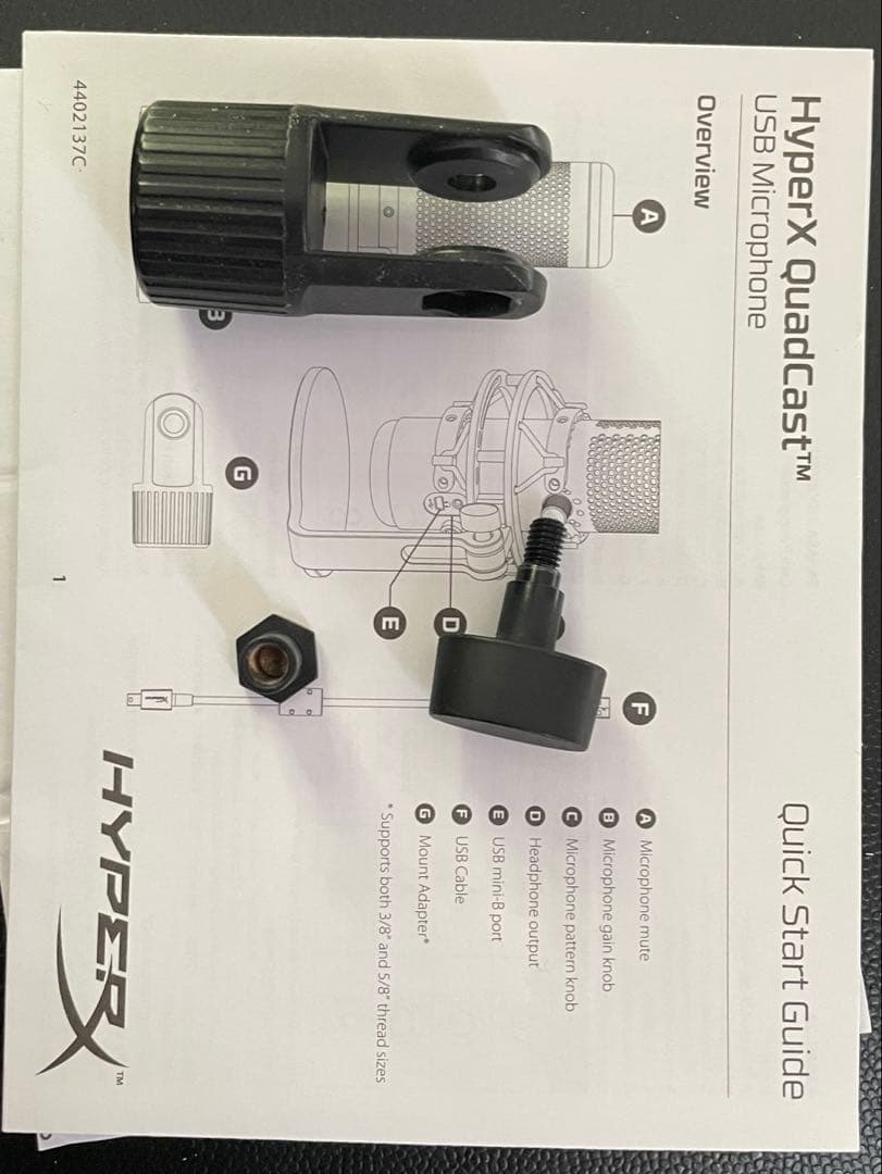 HyperX QuadCast マイク USB