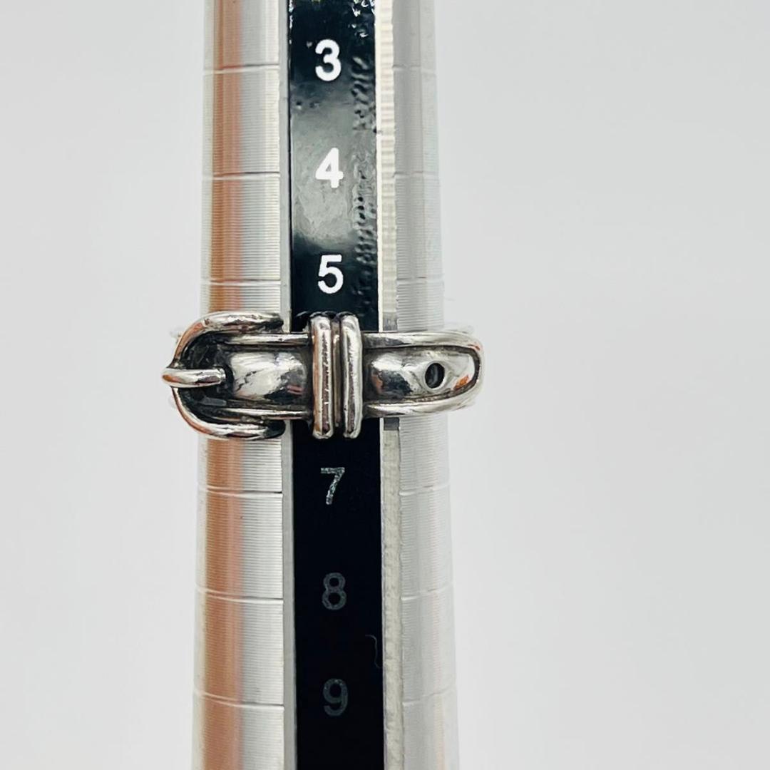 HERMES エルメス サンチュール　ベルト　モチーフ リング シルバー 925
