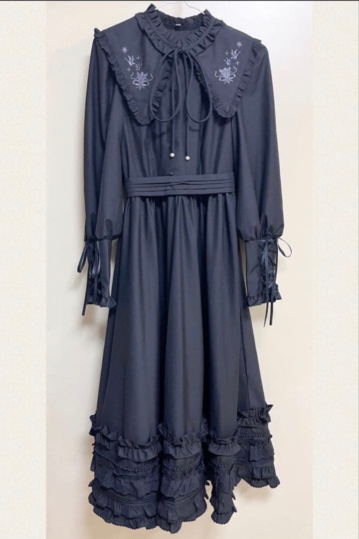 【週末限定】夜想曲を奏でる刺繍クラシカルワンピース　ManusMachina
