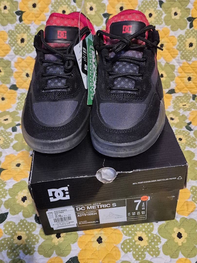 25.5㎝ DC METRIC S 黒 赤 スケシュー 新品