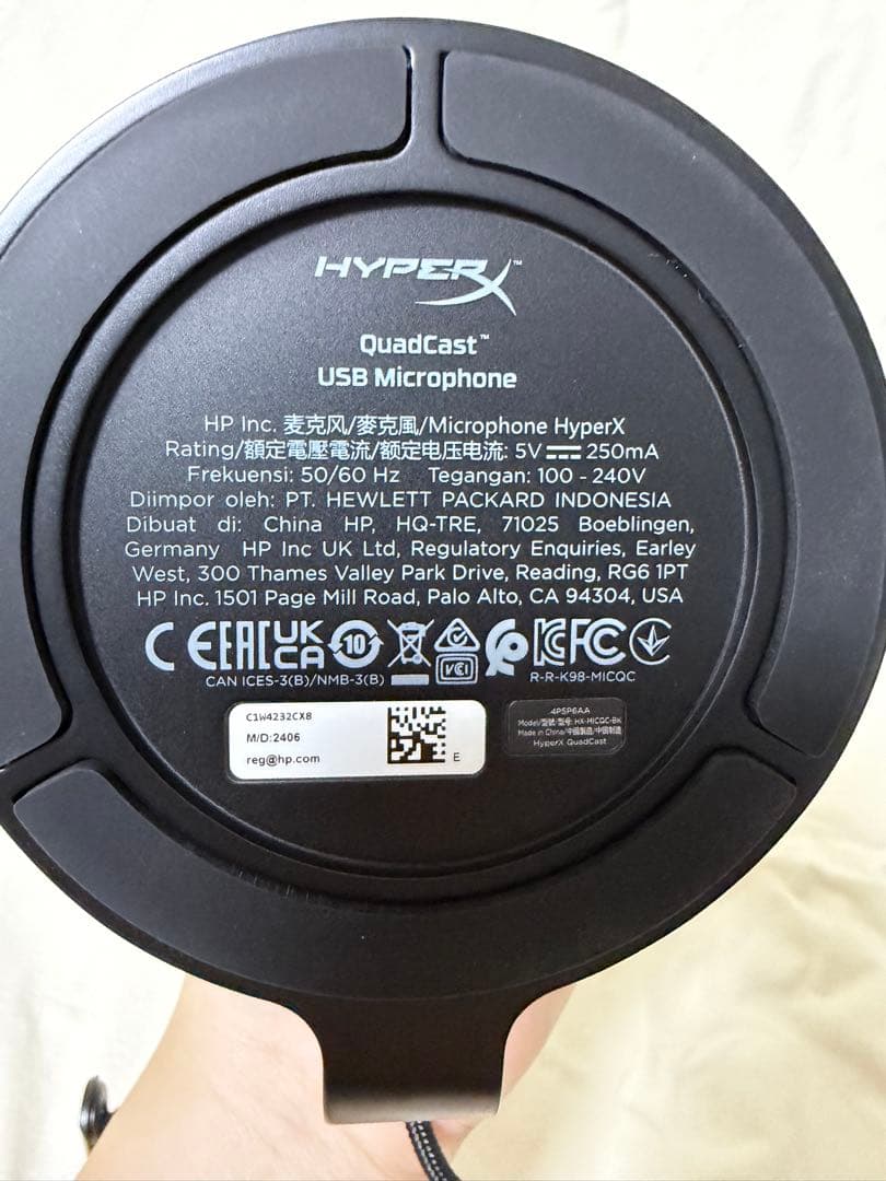 HYPER X QuadCast コンデンサーマイク　型番4P5P6AA