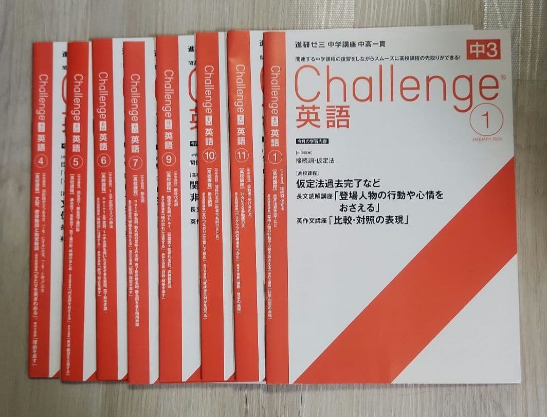 お値下げしました！進研ゼミ　中学講座 　中高一貫 中3 セット