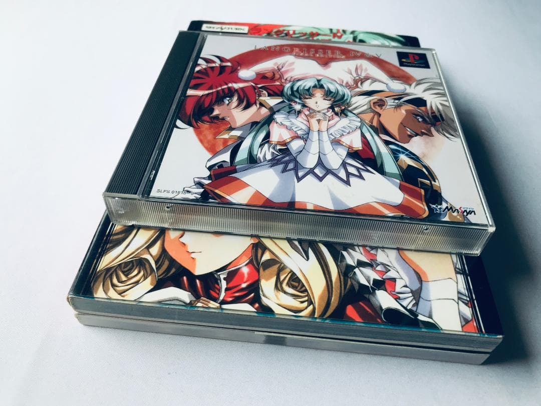 PS　ラングリッサー４＆５　ファイナルエディション　帯　カード　攻略本セット