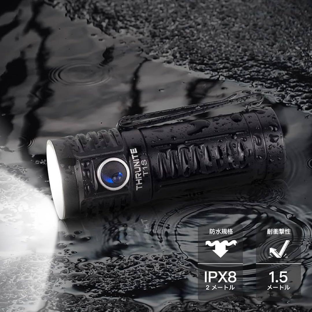 T1S LEDハンディライト懐中電灯 USB-C充電式小型軽量EDC ライト