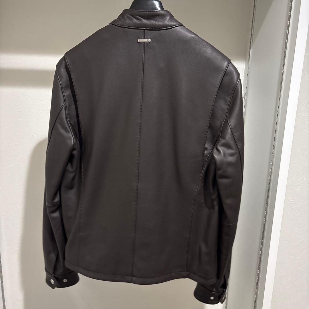 masaru様　MICHAEL KORS 茶 レザーライダースジャケット XS