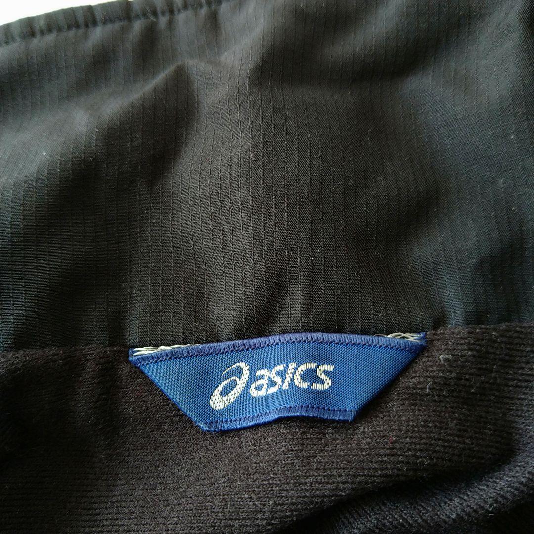 asicsアシックス　ウィンドブレーカー セットアップジャージMスタンドカラー黒