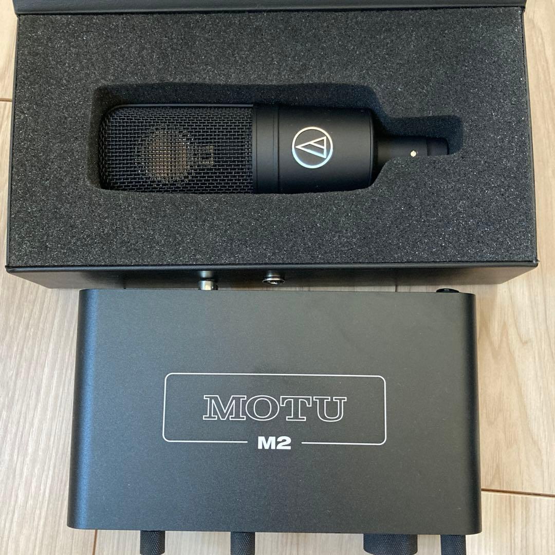 MOTU M2 AT4040 スタンド、ケーブルセット