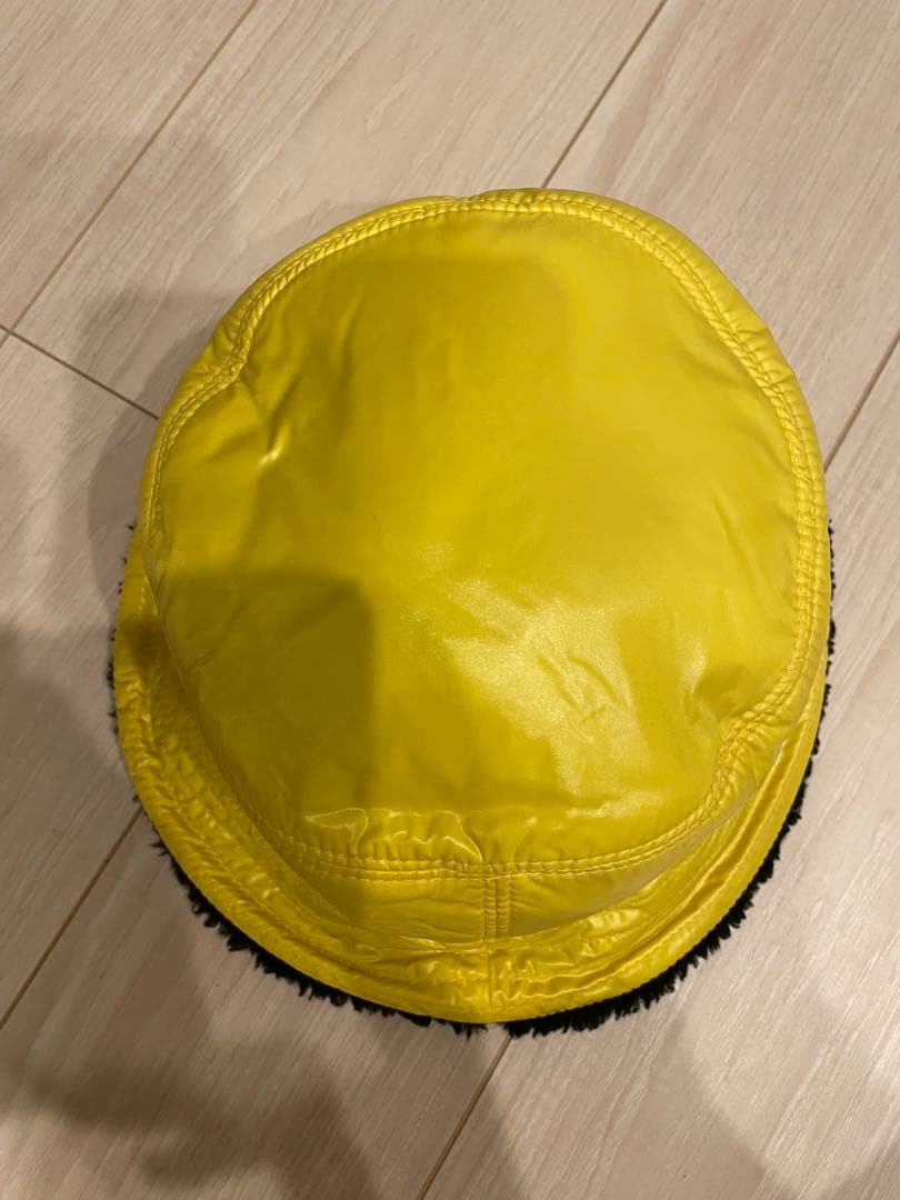 モンクレール　リバーシブル　バケットハット　ブラック　L 美品　正規　ボア