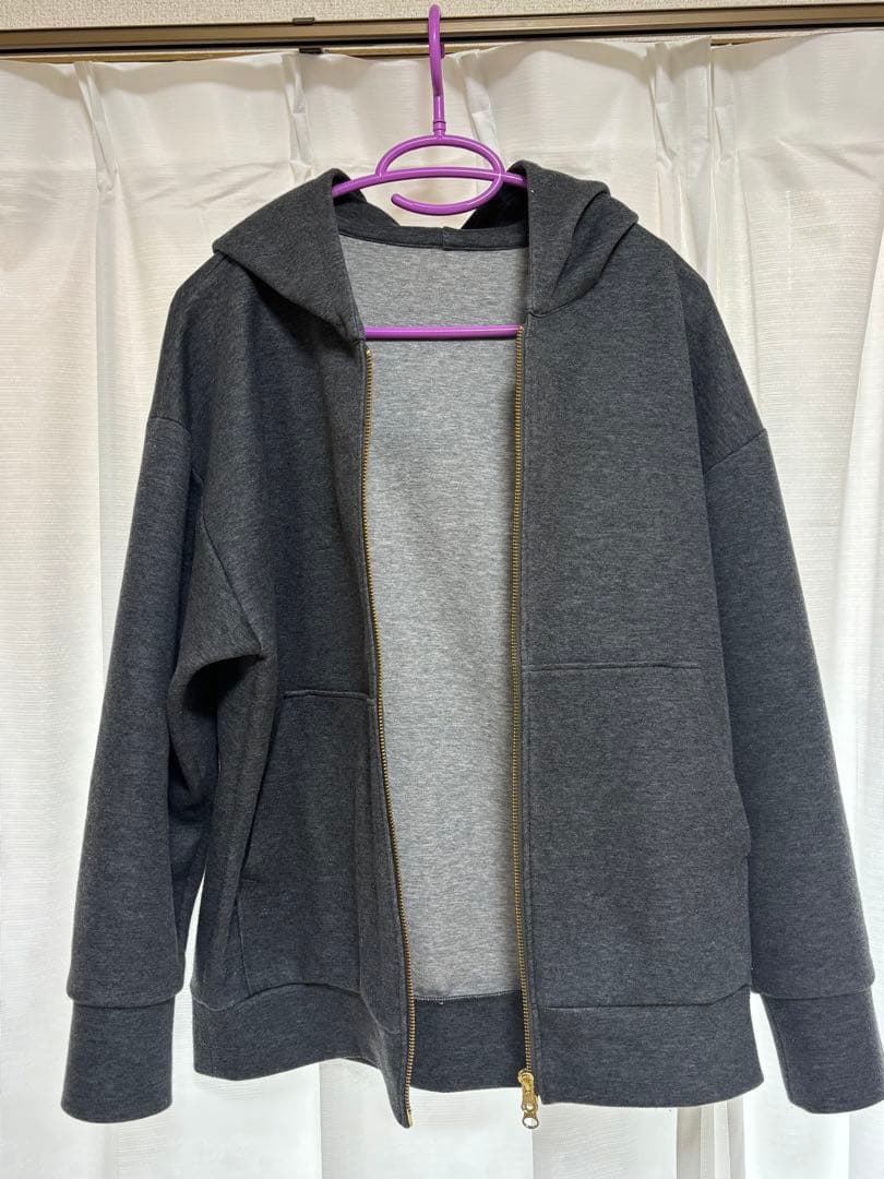 【ノーリーズ】ウォッシャブルOversized ZIPフーディー