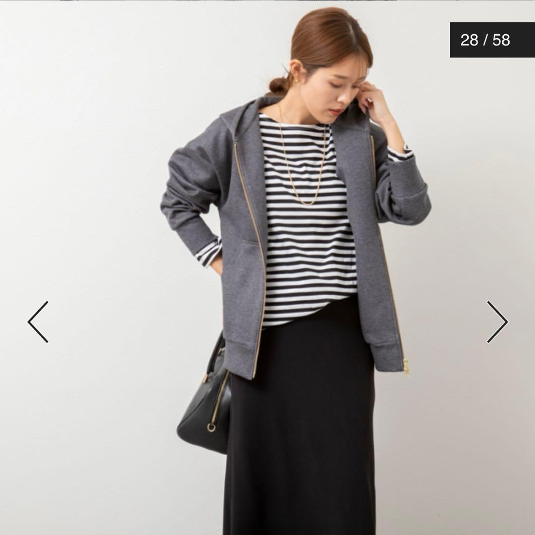 【ノーリーズ】ウォッシャブルOversized ZIPフーディー